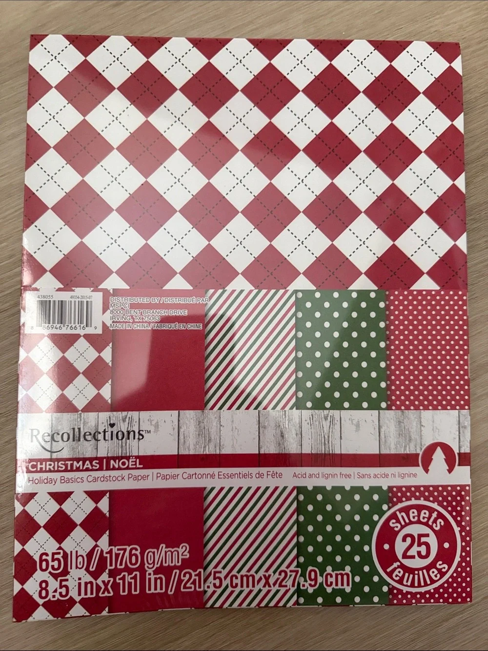 Assorted Patterned Scrapbook Paper Packs - Mixed Holiday & Chevron Prints